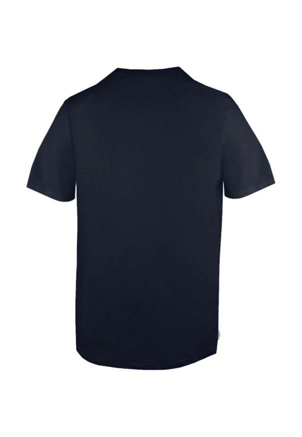 Koszulka Męska (T-Shirt) - Pako Jeans - Granat, Dekolt U-Neck (Okrągły). Okazja: na co dzień. Kolor: niebieski. Materiał: bawełna. Styl: casual