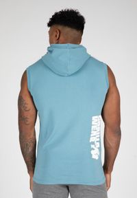 GORILLA WEAR - Oswego S Z kapturem Koszulka - Niebieski. Typ kołnierza: kaptur. Kolor: niebieski. Długość rękawa: bez rękawów