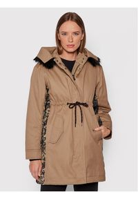 Pinko Parka Byway 1G16B1 Y75Q Brązowy Regular Fit. Kolor: brązowy. Materiał: bawełna