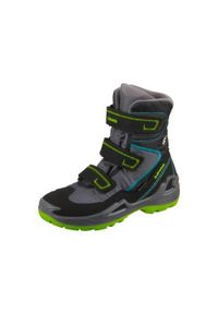 Buty trekkingowe dla dzieci Lowa Milo Gtx HI. Zapięcie: rzepy. Kolor: wielokolorowy, szary. Materiał: materiał, syntetyk, tkanina. Szerokość cholewki: normalna
