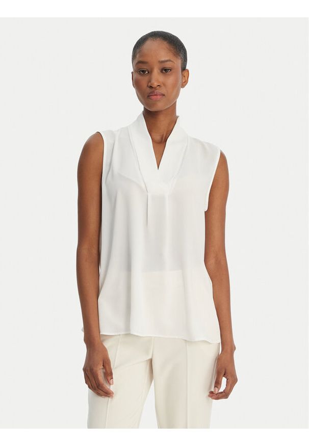 Rinascimento Bluzka CFC0128623003 Biały Regular Fit. Kolor: biały. Materiał: syntetyk