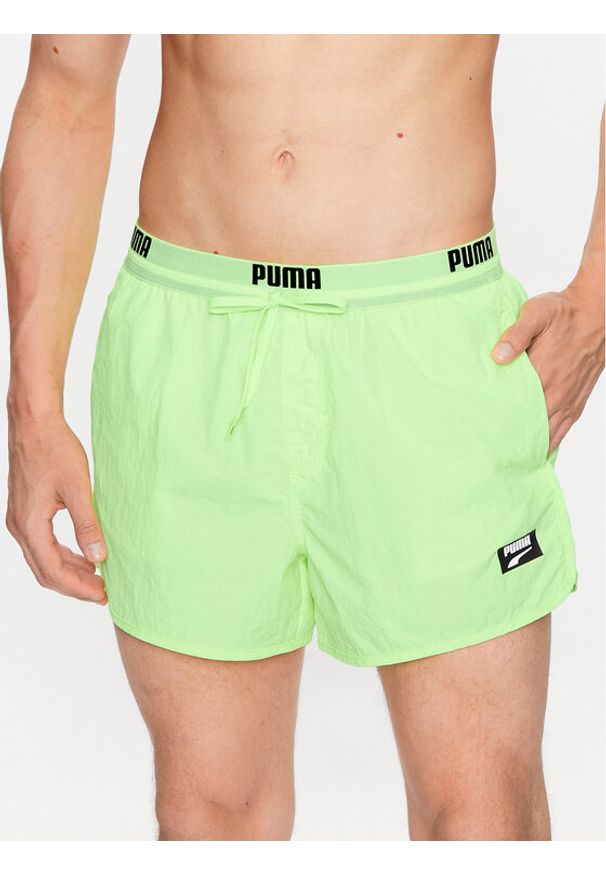 Puma Szorty kąpielowe 938059 Żółty Regular Fit. Kolor: żółty. Materiał: syntetyk