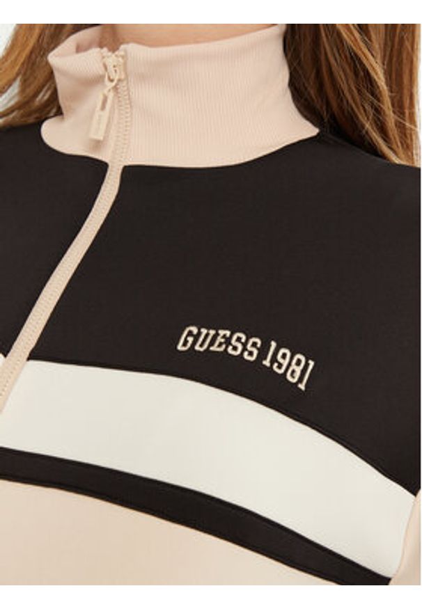 Guess Bluza V5RQ00 KCO72 Granatowy Regular Fit. Kolor: brązowy. Materiał: syntetyk