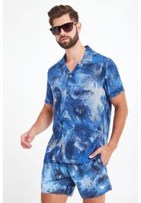 Emporio Armani Swimwear - Koszula EMPORIO ARMANI SWIMWEAR. Materiał: materiał. Wzór: haft. Sezon: lato. Styl: elegancki #1