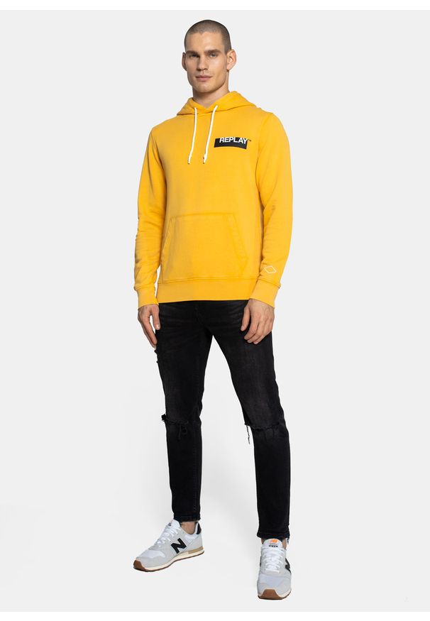 Bluza męska Replay (M3337.22738G-547). Okazja: na co dzień. Kolor: żółty. Styl: casual
