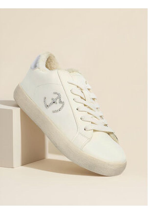Eva Minge Sneakersy EO-ELLA-WSDR13670 Biały. Kolor: biały. Materiał: materiał, syntetyk