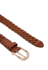 Vero Moda Pasek Damski 10285792 Brązowy. Kolor: brązowy. Materiał: skóra