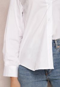 Renee - Biała Koszula Loraelure. Kolor: biały. Długość rękawa: długi rękaw. Długość: długie