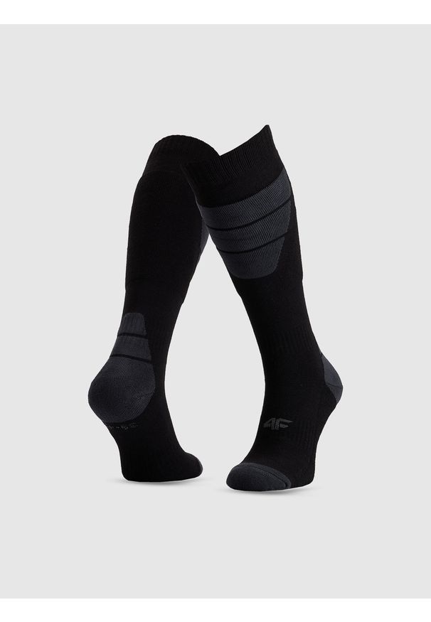 4f - 4F Skarpety narciarskie damskie - czarne 35-38. Kolor: czarny. Sport: narciarstwo