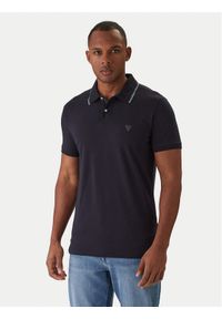 Guess Polo M6RP66 J1314 Granatowy Regular Fit. Typ kołnierza: polo. Kolor: niebieski. Materiał: syntetyk #1