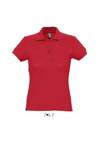 SOL'S - Polo Sol's Passion. Okazja: na co dzień. Typ kołnierza: polo. Kolor: czerwony. Styl: casual #1