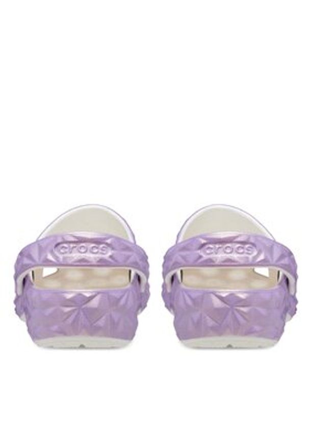 Crocs Klapki Classic Iridescent Geo Clog 209841 Fioletowy. Kolor: fioletowy