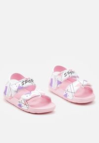 Born2be - Różowe Sandały na Piankowej Podeszwie Zapinane na Rzep Nelania. Zapięcie: rzepy. Kolor: różowy. Sezon: lato