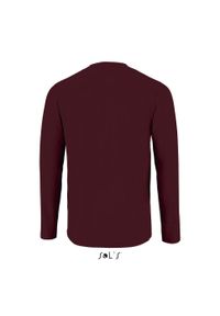 SOL'S - Koszulka Sol's Imperial Lsl. Okazja: na co dzień. Kolor: czerwony, brązowy, wielokolorowy. Długość rękawa: długi rękaw. Styl: elegancki, casual #2