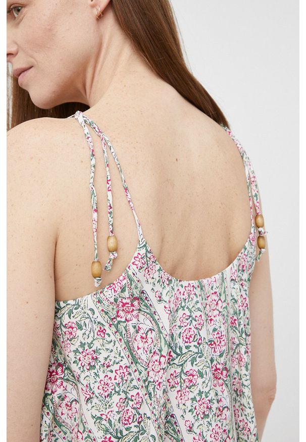 Pepe Jeans sukienka MARTINE maxi prosta. Okazja: na co dzień. Długość rękawa: na ramiączkach. Typ sukienki: proste. Styl: casual. Długość: maxi