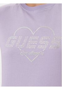 Guess T-Shirt V5GI10 K9RM1 Fioletowy Regular Fit. Kolor: fioletowy. Materiał: bawełna #2