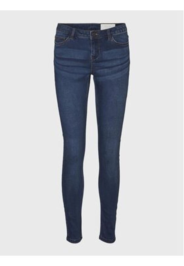 Noisy may - Noisy May Jeansy Allie 27024944 Granatowy Skinny Fit. Kolor: niebieski