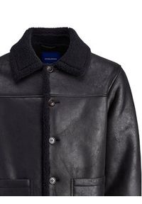 Jack & Jones Kurtka z imitacji skóry Cambridge 12282946 Czarny Regular Fit. Kolor: czarny. Materiał: skóra #6