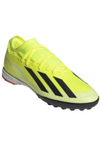 Adidas - Buty adidas X Crazyfast League Tf M IF0698 żółte. Kolor: żółty. Materiał: materiał, syntetyk, guma. Szerokość cholewki: normalna #4