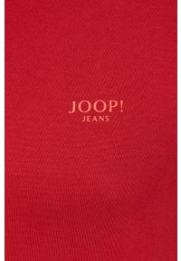 JOOP! - Joop! bluza bawełniana męska kolor czerwony z nadrukiem. Okazja: na co dzień. Kolor: czerwony. Materiał: bawełna. Wzór: nadruk. Styl: casual #2