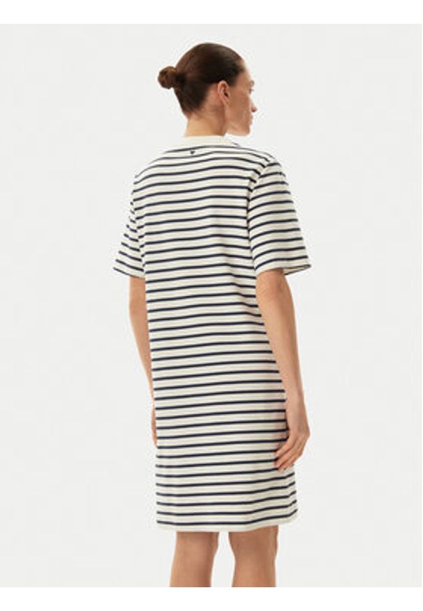 Max Mara Sukienka codzienna 2515621012650 Granatowy Regular Fit. Okazja: na co dzień. Kolor: niebieski. Materiał: bawełna. Typ sukienki: proste. Styl: casual