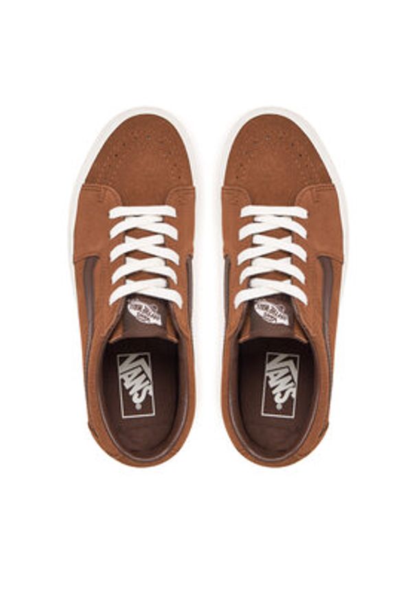 Vans Tenisówki Sk8-Low VN0009QRBRO1 Brązowy. Kolor: brązowy. Materiał: skóra, zamsz