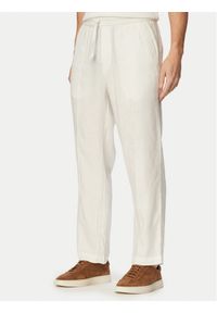 Hugo - HUGO Spodnie materiałowe Cino 262FW 50562791 Kremowy Straight Fit. Kolor: kremowy. Materiał: lyocell #1