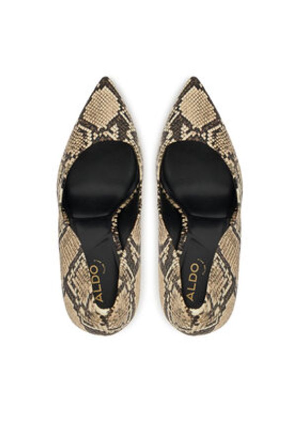 Aldo Szpilki Lala 14028302 Beżowy. Kolor: beżowy. Materiał: skóra. Obcas: na szpilce