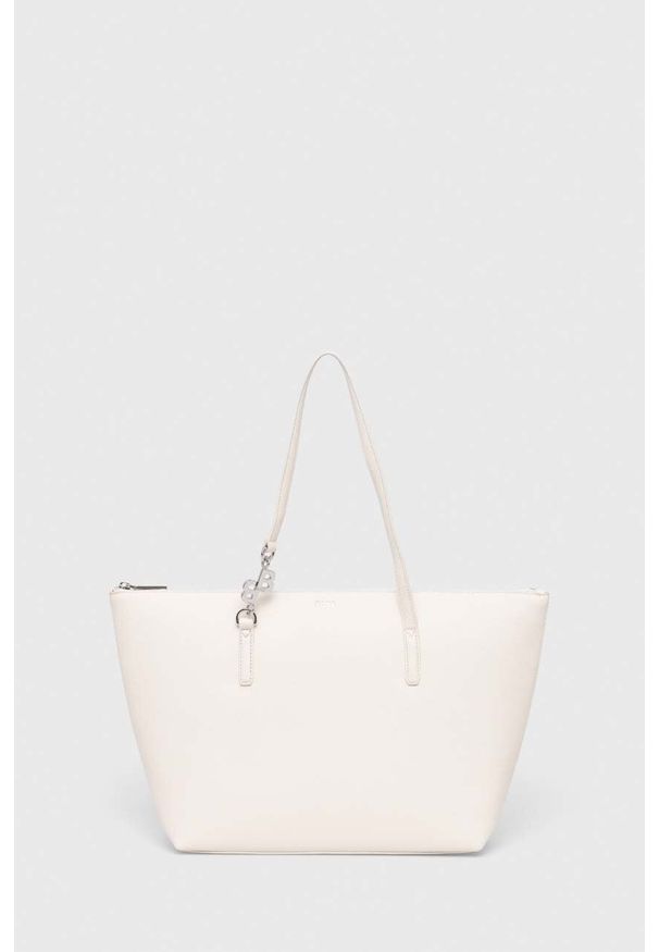 BOSS torebka kolor biały. Kolor: biały