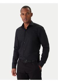 BOSS Koszula H-Hank 50550925 Czarny Slim Fit. Kolor: czarny. Materiał: bawełna #1