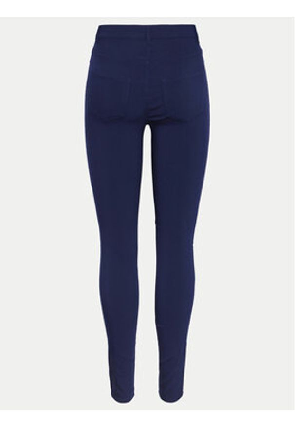 Pieces Jegginsy 17080560 Granatowy Skinny Fit. Kolor: niebieski