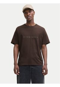 Jack & Jones - Jack&Jones T-Shirt Star 12234746 Brązowy Relaxed Fit. Kolor: brązowy. Materiał: bawełna