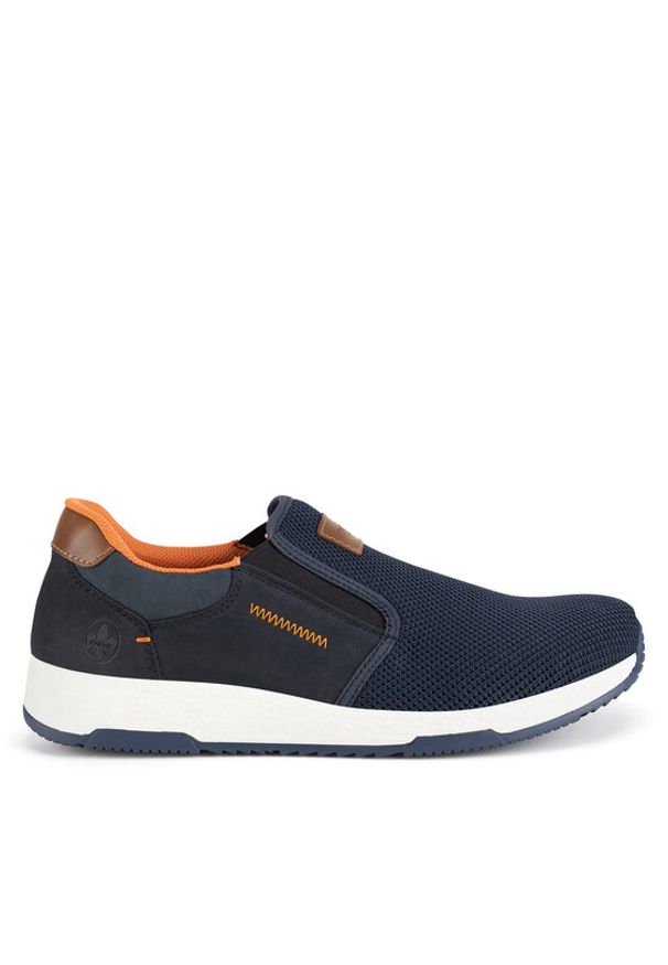 Rieker Sneakersy CEO-B3450-14 Granatowy. Kolor: niebieski. Materiał: materiał