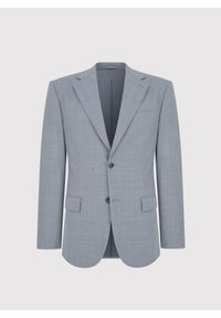 Pako Lorente - PAKO LORENTE - Gładka szara marynarka garniturowa. Okazja: na spotkanie biznesowe. Kolor: szary. Materiał: poliester, wełna. Wzór: gładki. Sezon: jesień. Styl: biznesowy #3