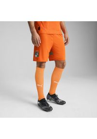 Puma - Męskie szorty Wybrzeże Kości Słoniowej 2025 PUMA Rickie Orange Jade Frost Green. Kolor: zielony, pomarańczowy, wielokolorowy, żółty. Sport: piłka nożna