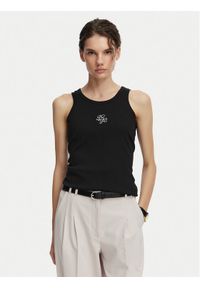 Beverly Hills Polo Club Top P-SS26W-TK550000 Czarny Regular Fit. Typ kołnierza: polo. Kolor: czarny. Materiał: bawełna #1