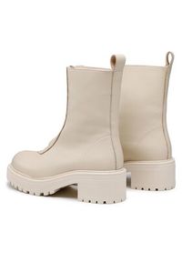 Badura Botki 7503 Beżowy. Kolor: beżowy. Materiał: skóra #2