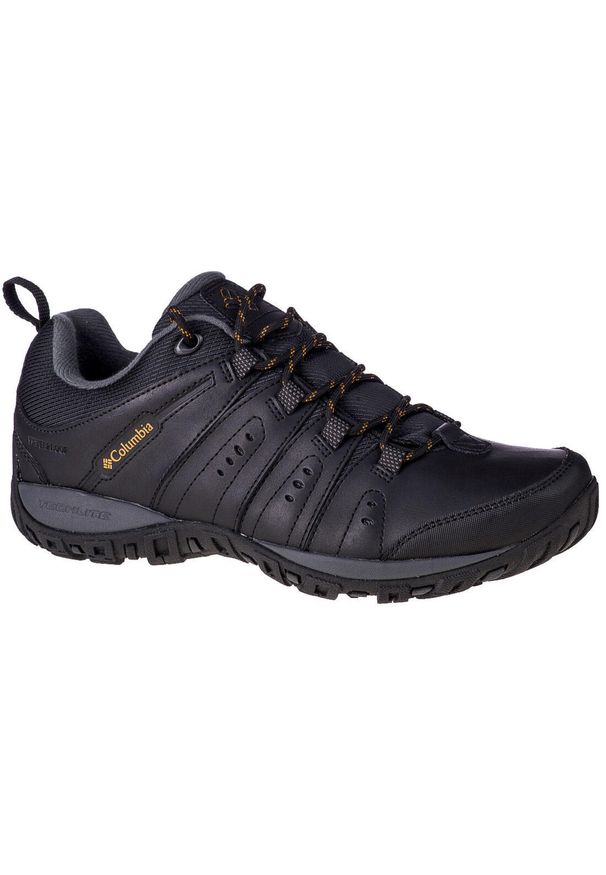 columbia - Buty do chodzenia męskie Columbia Woodburn II Waterproof. Zapięcie: sznurówki. Kolor: czarny. Materiał: materiał, skóra, syntetyk. Szerokość cholewki: normalna. Sport: turystyka piesza