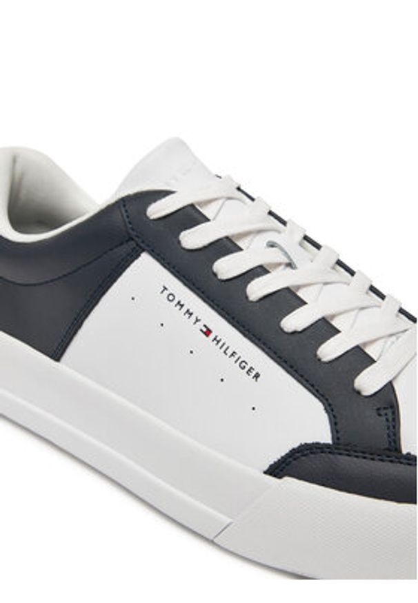 TOMMY HILFIGER - Tommy Hilfiger Sneakersy Th Court Mix Lth FM0FM05489 Kolorowy. Materiał: skóra. Wzór: kolorowy