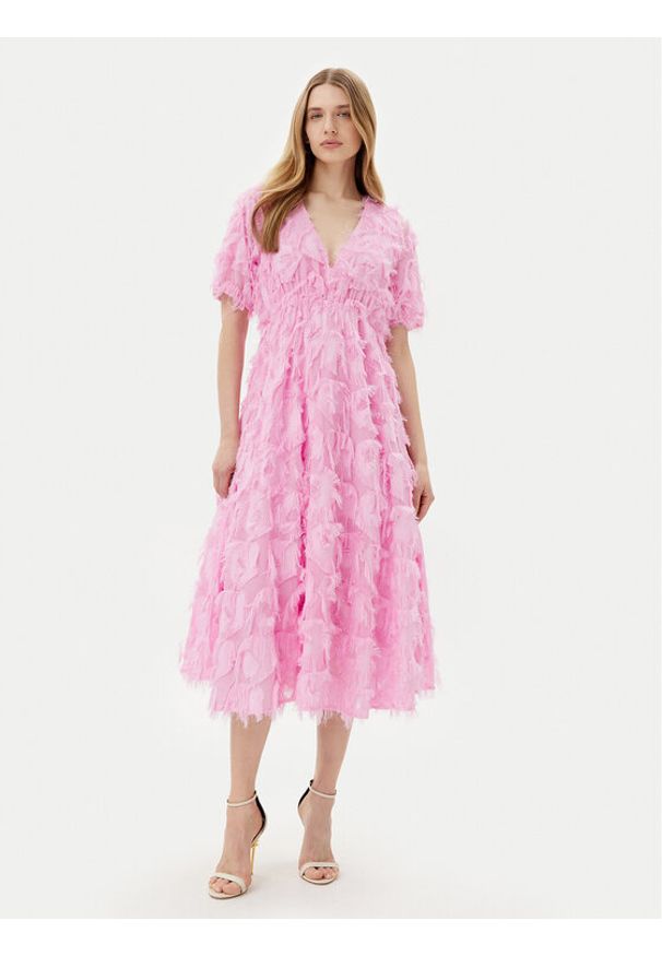 YAS Sukienka koktajlowa Pazylla 26029780 Różowy Regular Fit. Kolor: różowy. Materiał: syntetyk. Styl: wizytowy