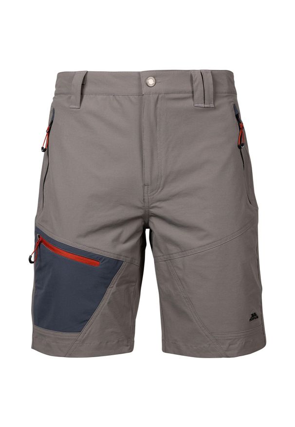 TRESPASS - Męskie Spodenki Daars Casual Shorts. Kolor: niebieski, szary, wielokolorowy. Sport: turystyka piesza