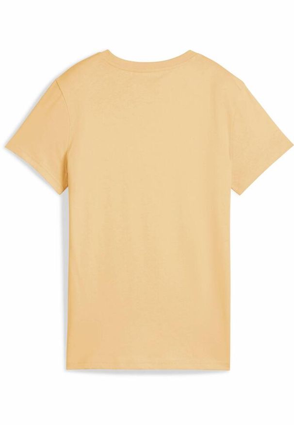 Puma - Damska koszulka z logo ESS No. 1 PUMA Almost Apricot Orange. Kolor: żółty, pomarańczowy, wielokolorowy