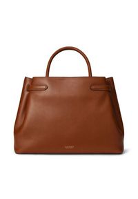 Lauren Ralph Lauren - LAUREN RALPH LAUREN Torebka 431P03417001 Brązowy. Kolor: brązowy. Materiał: skórzane #7