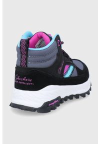skechers - Skechers Buty dziecięce kolor czarny. Nosek buta: okrągły. Kolor: czarny. Materiał: guma. Szerokość cholewki: normalna #5