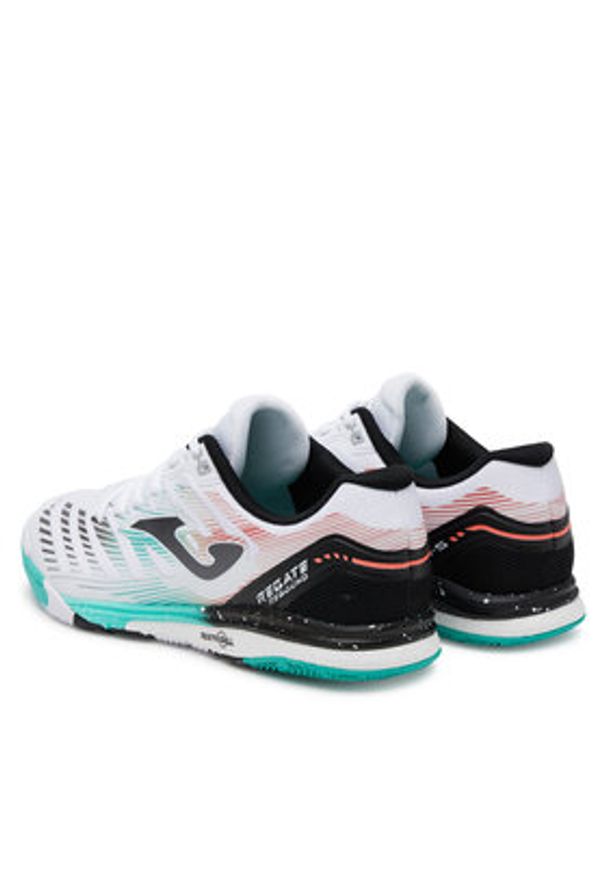 Joma Buty do piłki nożnej Regate Rebound 2502 RRES2502IN Biały. Kolor: biały. Materiał: skóra
