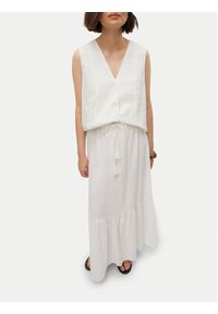 Vero Moda Spódnica maxi Pretty 10311167 Biały Regular Fit. Kolor: biały. Materiał: bawełna #2
