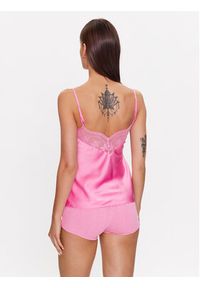 Etam Koszulka piżamowa 6538935 Różowy Regular Fit. Kolor: różowy. Materiał: syntetyk