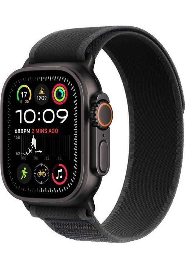 APPLE - Smartwatch Apple Watch Ultra 2 GPS + Cellular 49mm Black Titanium Case Trail Loop M/L Czarny (MX4V3FD/A). Rodzaj zegarka: smartwatch. Kolor: czarny