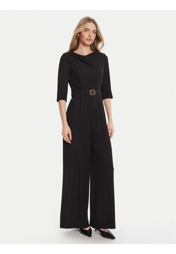 Rinascimento Kombinezon CFC0125314003 Czarny Regular Fit. Kolor: czarny. Materiał: syntetyk