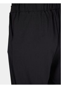 Zizzi Spodnie materiałowe V90132A Czarny Loose Fit. Kolor: czarny. Materiał: syntetyk #7